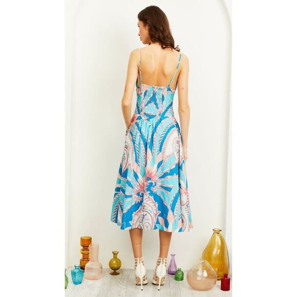 Love the Label Chloe Midi Dress in Bennett Print Sz. XS - Picture 2 of 6